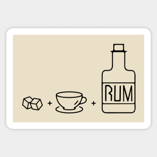 Sugar and Tea and Rum Sticker